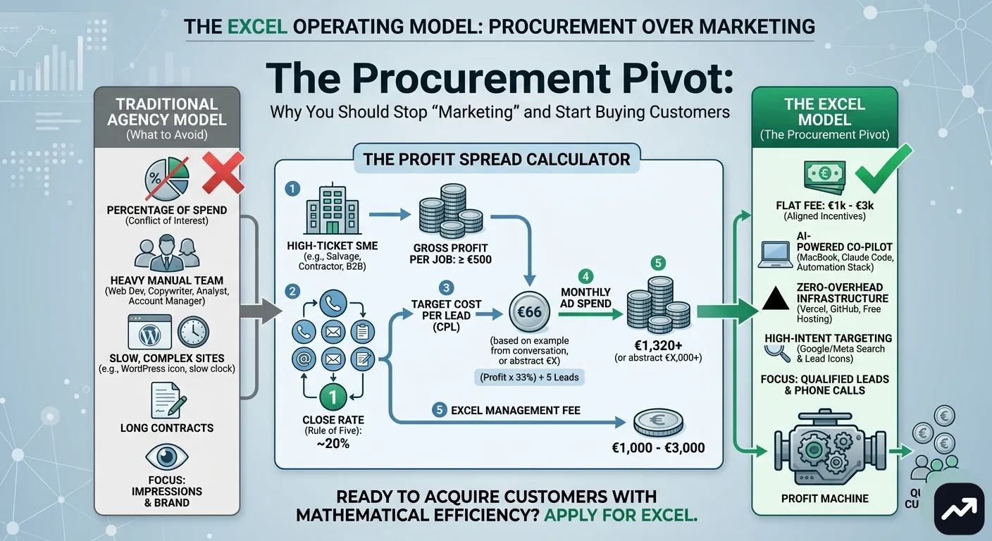 The Procurement Pivot: Why You Should Stop "Marketing" and Start Buying Customers